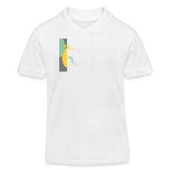 Abstraktes Design: Match - Kinder Organic Poloshirt Mini Sprinter von Stanley/Stella - Weiß - Vorne