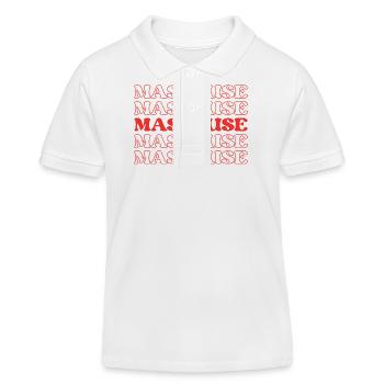 Masseuse Massage Therapist Massagist Bodyworker - Kids Organic Polo Shirt by Stanley/Stella - white - Front