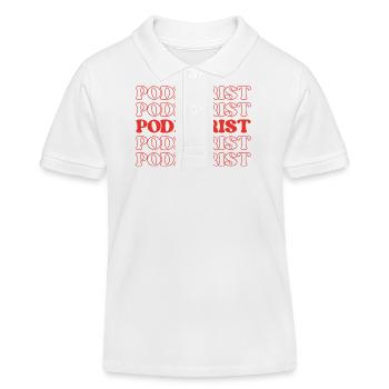 Podologe Fußarzt Fußpfleger Fuß - Kinder Organic Poloshirt Mini Sprinter von Stanley/Stella - Weiß - Vorne