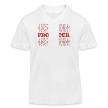 Producer Filmmaker Creator Director Maker - Kids Organic Polo Shirt by Stanley/Stella - white - Front