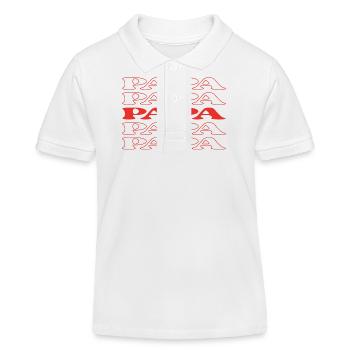 Papa Dad Father Pop Old Man - Kids Organic Polo Shirt by Stanley/Stella - white - Front