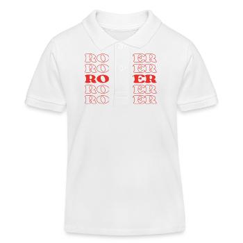 Dachdecker Dachmechaniker Dachdecker Spezialist Dach - Kinder Organic Poloshirt Mini Sprinter von Stanley/Stella - Weiß - Vorne