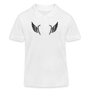 16 Couronne d’armoiries - Polo enfant bio Stanley/Stella - blanc - Devant