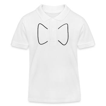 Bow Symbol Clothing - Kids Organic Polo Shirt by Stanley/Stella - white - Front
