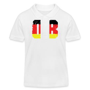 8 Numéro Allemagne Jersey - Polo enfant bio Stanley/Stella - blanc - Devant