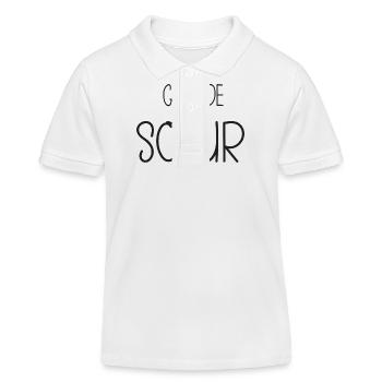 Große Schwester - Schwester - Kinder Organic Poloshirt Mini Sprinter von Stanley/Stella - Weiß - Vorne