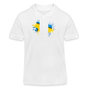 Suède Suède Scandinavie Pays nordiques Viking Europe - Polo enfant bio Stanley/Stella - blanc - Devant