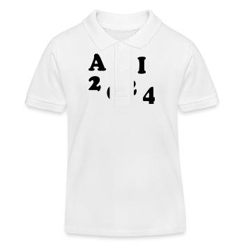 Abi 2024 - Kinder Organic Poloshirt Mini Sprinter von Stanley/Stella - Weiß - Vorne