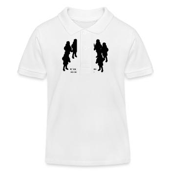 Souvenirs d’enfance - Polo enfant bio Stanley/Stella - blanc - Devant