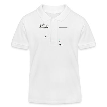 Just relax bee - Kids Organic Polo Shirt by Stanley/Stella - white - Front