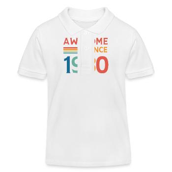 Großartig seit 1930 - Kinder Organic Poloshirt Mini Sprinter von Stanley/Stella - Weiß - Vorne
