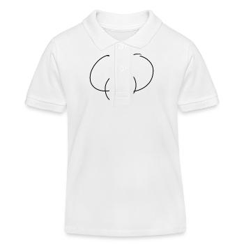 Trois cercles forment un cercle - Polo enfant bio Stanley/Stella - blanc - Devant