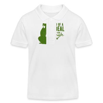 Tiger - Africa - Wilderness - Nature Conservation - Kids Organic Polo Shirt by Stanley/Stella - white - Front