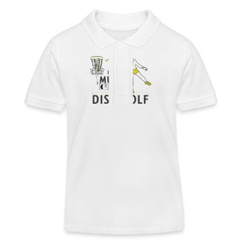 Son et disc golf - Polo enfant bio Stanley/Stella - blanc - Devant