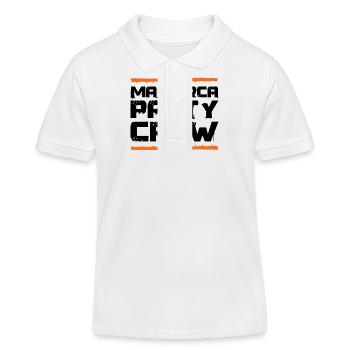 Mallorca Party Crew - Polo enfant bio Stanley/Stella - blanc - Devant
