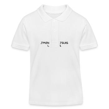 Es ist mir egal, ich bin ein Lama - Kinder Organic Poloshirt Mini Sprinter von Stanley/Stella - Weiß - Vorne