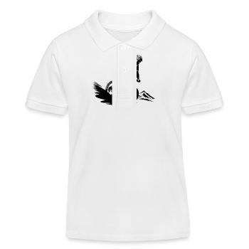 Mountainbiker Sport Mountainbike - Kinder Organic Poloshirt Mini Sprinter von Stanley/Stella - Weiß - Vorne