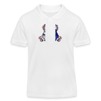 Einhörner Jiu-Jitsu Ringen - Kinder Organic Poloshirt Mini Sprinter von Stanley/Stella - Weiß - Vorne