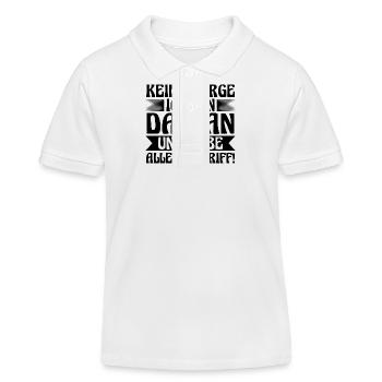 Vorname Damian - Kinder Organic Poloshirt Mini Sprinter von Stanley/Stella - Weiß - Vorne