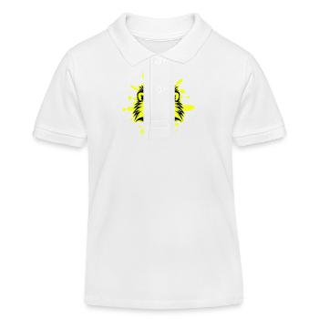Igel Tier - Kinder Organic Poloshirt Mini Sprinter von Stanley/Stella - Weiß - Vorne