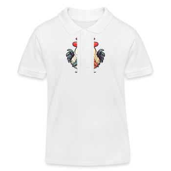 Couple Amour Couple Amoureux - Polo enfant bio Stanley/Stella - blanc - Devant