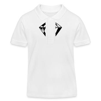 Symbole du diamant - Polo enfant bio Stanley/Stella - blanc - Devant
