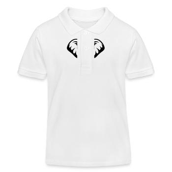 Tête d’éléphant - Polo enfant bio Stanley/Stella - blanc - Devant