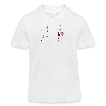 Salamander - Amphibie Tier - Kinder Organic Poloshirt Mini Sprinter von Stanley/Stella - Weiß - Vorne