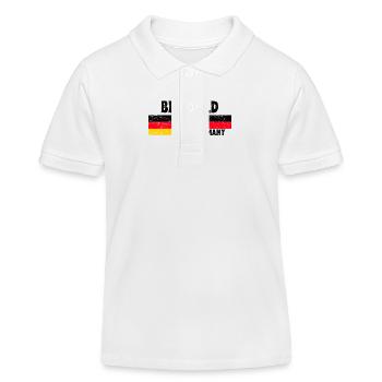 Bielefeld Deutschland Flagge - Kinder Organic Poloshirt Mini Sprinter von Stanley/Stella - Weiß - Vorne