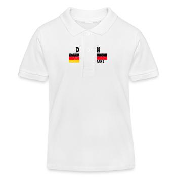 Dresden Deutschland Flagge - Kinder Organic Poloshirt Mini Sprinter von Stanley/Stella - Weiß - Vorne