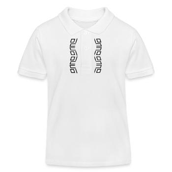 Einzigartige Form - Kinder Organic Poloshirt Mini Sprinter von Stanley/Stella - Weiß - Vorne