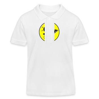 Photovoltaik Anlage Symbol Solar Energie - Kinder Organic Poloshirt Mini Sprinter von Stanley/Stella - Weiß - Vorne