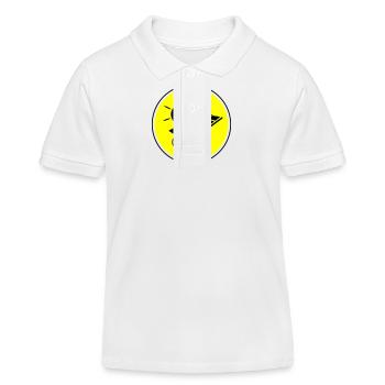 Solar Energie Photovoltaik Anlage Symbol - Kinder Organic Poloshirt Mini Sprinter von Stanley/Stella - Weiß - Vorne