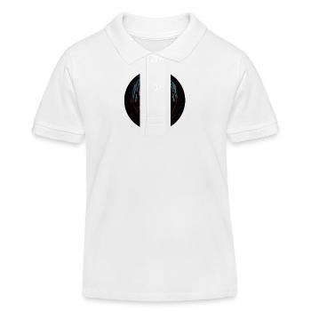 Schattenhafte Gestalt in gruseligem Wald - Kinder Organic Poloshirt Mini Sprinter von Stanley/Stella - Weiß - Vorne