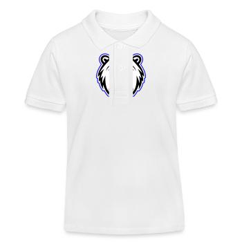 Eisbär Kopf Polar bär - Kinder Organic Poloshirt Mini Sprinter von Stanley/Stella - Weiß - Vorne