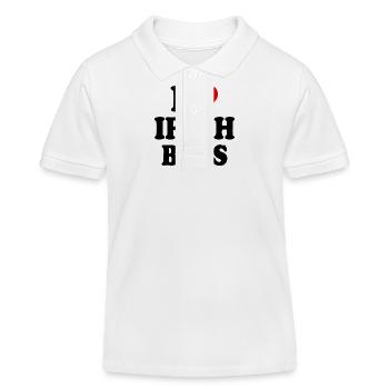 I love irish boys - Kinder Organic Poloshirt Mini Sprinter von Stanley/Stella - Weiß - Vorne