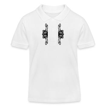 Musique de symbole de notes de musique - Polo enfant bio Stanley/Stella - blanc - Devant