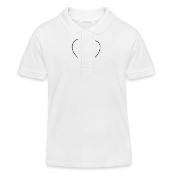 deux coeurs coeur - Polo enfant bio Stanley/Stella - blanc - Devant