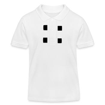 Muster Quadrat viereck symbol - Kinder Organic Poloshirt Mini Sprinter von Stanley/Stella - Weiß - Vorne