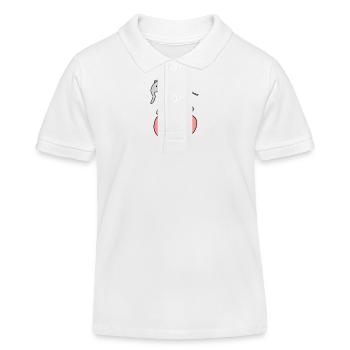 Elefant Symbol Tier Tiere herz - Kinder Organic Poloshirt Mini Sprinter von Stanley/Stella - Weiß - Vorne