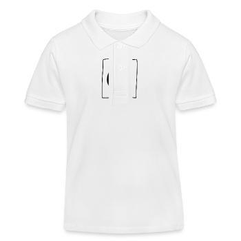 kreis quadrat symbol form - Kinder Organic Poloshirt Mini Sprinter von Stanley/Stella - Weiß - Vorne