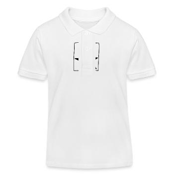 stern quadrat symbol form - Kinder Organic Poloshirt Mini Sprinter von Stanley/Stella - Weiß - Vorne