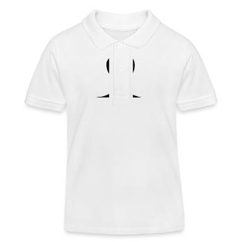 Forme du symbole d’amour en forme de cœur - Polo enfant bio Stanley/Stella - blanc - Devant