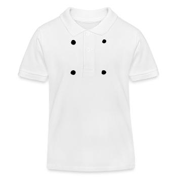 vier kreise kreis symbol formen - Kinder Organic Poloshirt Mini Sprinter von Stanley/Stella - Weiß - Vorne