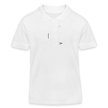 Forme du symbole de la lune - Polo enfant bio Stanley/Stella - blanc - Devant