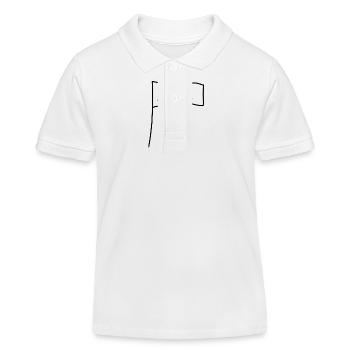 Drapeau Symbole Forme Amour - Polo enfant bio Stanley/Stella - blanc - Devant