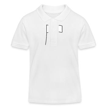 Drapeau Coeur Amour Symbole Forme - Polo enfant bio Stanley/Stella - blanc - Devant