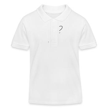 Ligne Ligne Coeur Forme Amour - Polo enfant bio Stanley/Stella - blanc - Devant