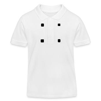 Carré Forme Carrée Icône Quatre - Polo enfant bio Stanley/Stella - blanc - Devant