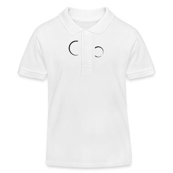 drei kreise kreis form symbol - Kinder Organic Poloshirt Mini Sprinter von Stanley/Stella - Weiß - Vorne